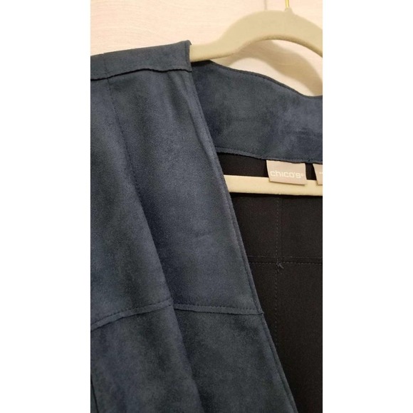 New with tags women's Chico's 1 soft blue suede like - Picture 4 of 8
